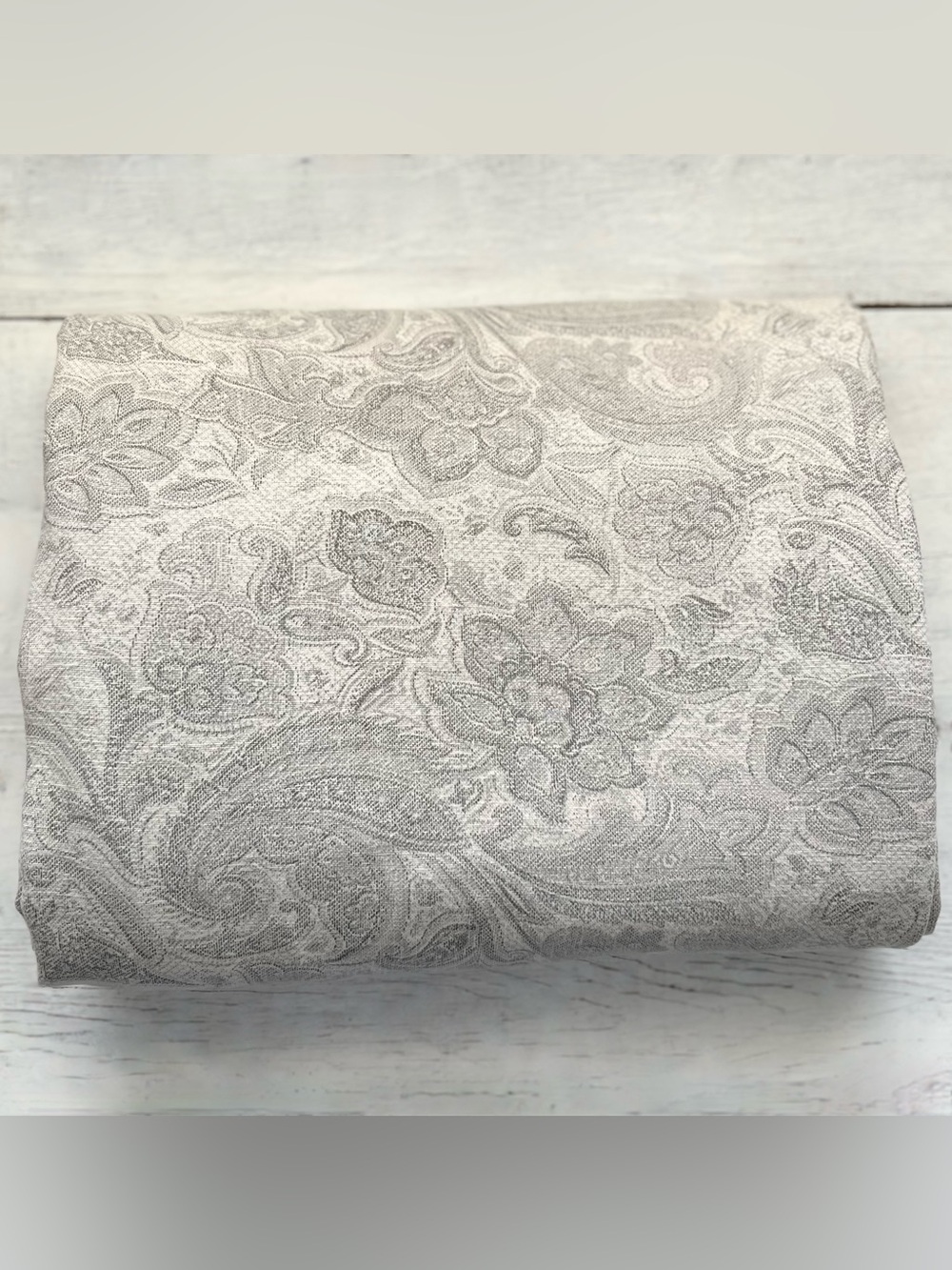 Restoration Hardware RH Italian Antiqued Floral Queen Duvet Cover Jacquard Italy